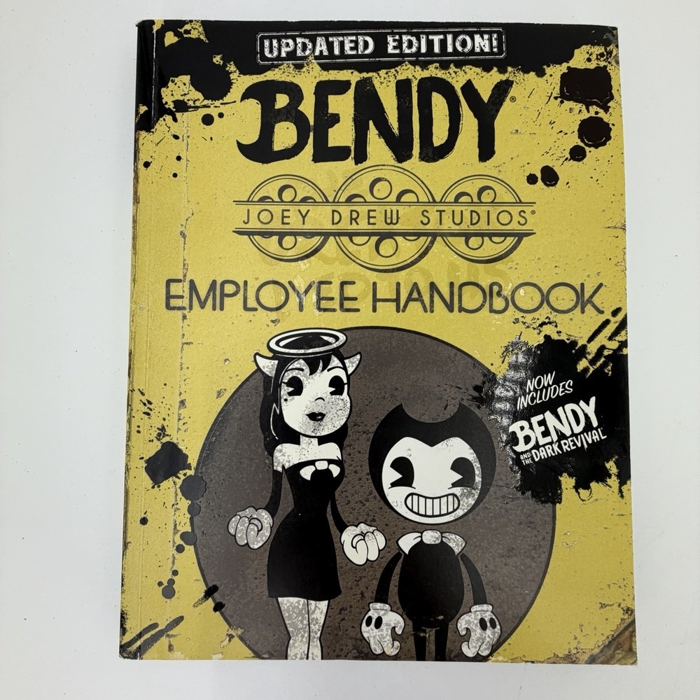 Bendy Books Lot Adrienne Kress Joey Drew Studios Employee Handbook Comic Novels - Picture 2 of 7